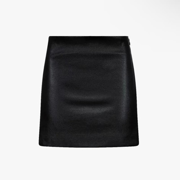 Jitrois SOLO Mini Skirt in Stretch Leather Size 36 - Picture 2 of 9